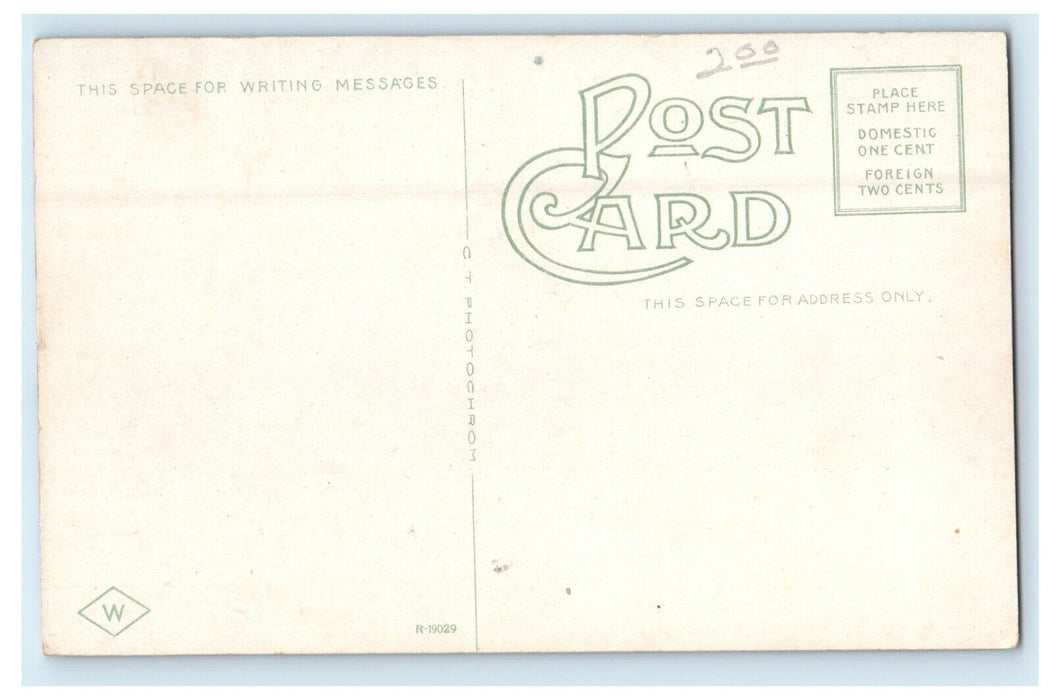 c1920's General Fitz John Porter Statue Haven Park Portsmouth NH Postcard