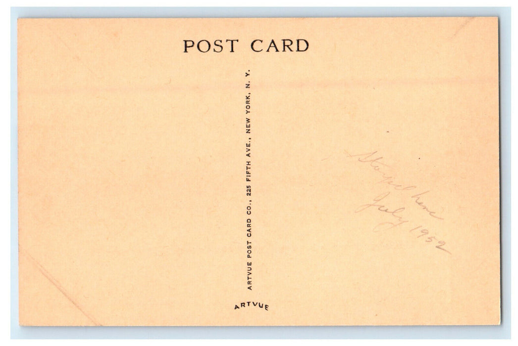 c1940s Rainbow Court Motel, In Town on US 20 Farley Iowa IA Postcard