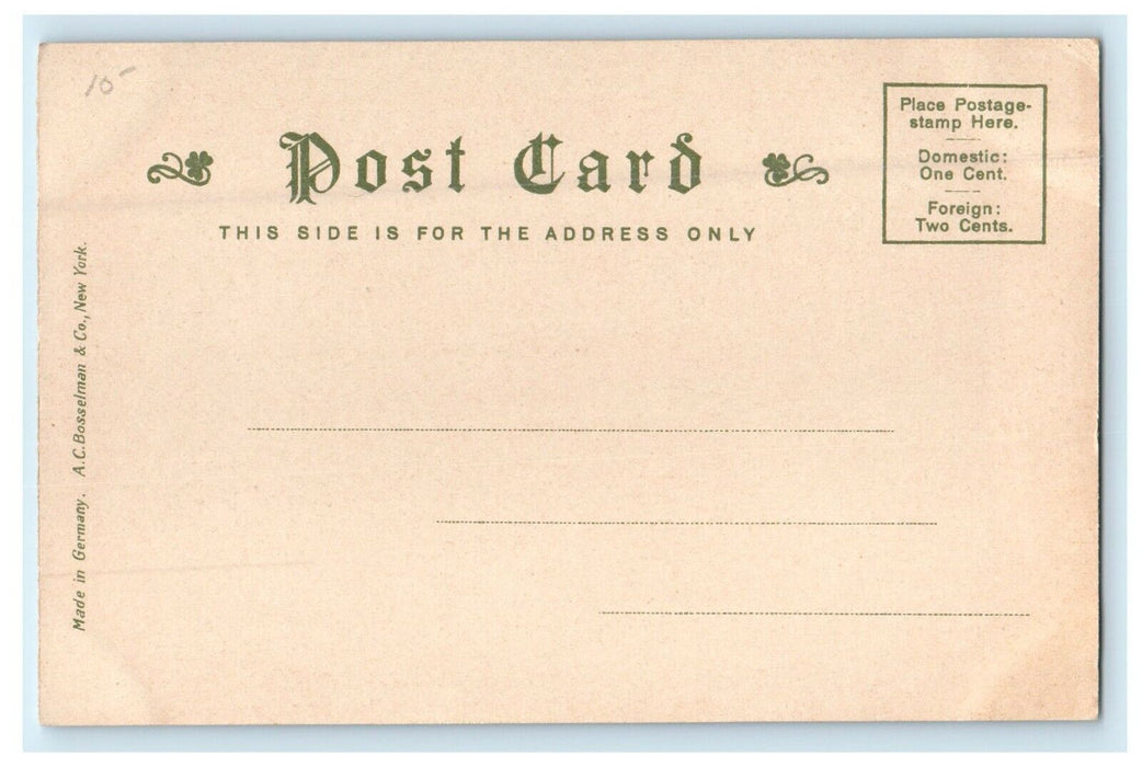 c1905 Cruiser Ship Maryland In Navy Yard Charlestown Massachusetts MA Postcard
