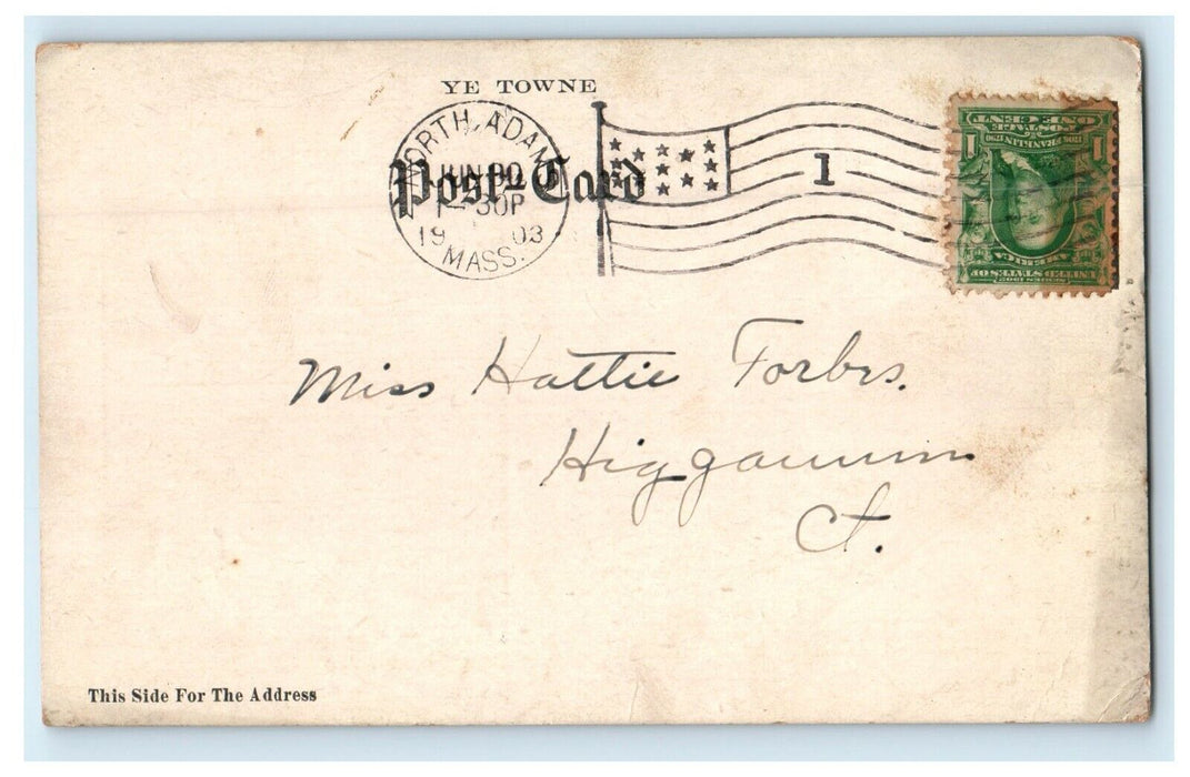 1903 The Hoosac Tunnel North Adams Massachusetts MA Posted Antique Postcard