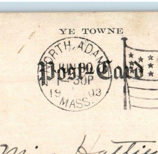 1903 The Hoosac Tunnel North Adams Massachusetts MA Posted Antique Postcard