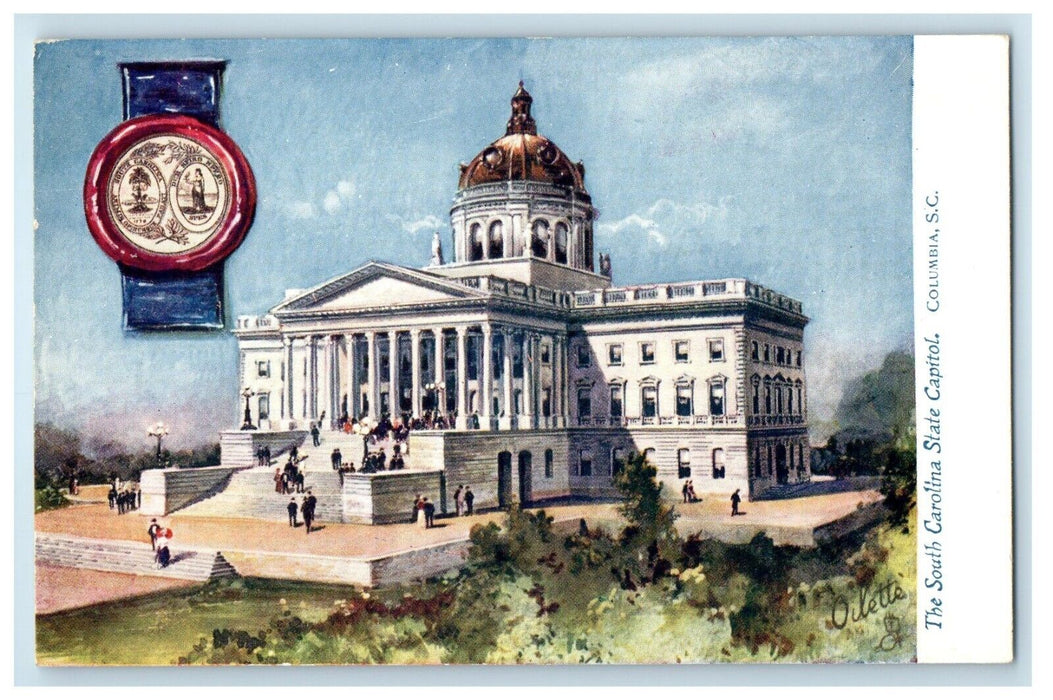 c1910's The South Carolina State Capitol Columbia SC Tuck's Oilette Postcard