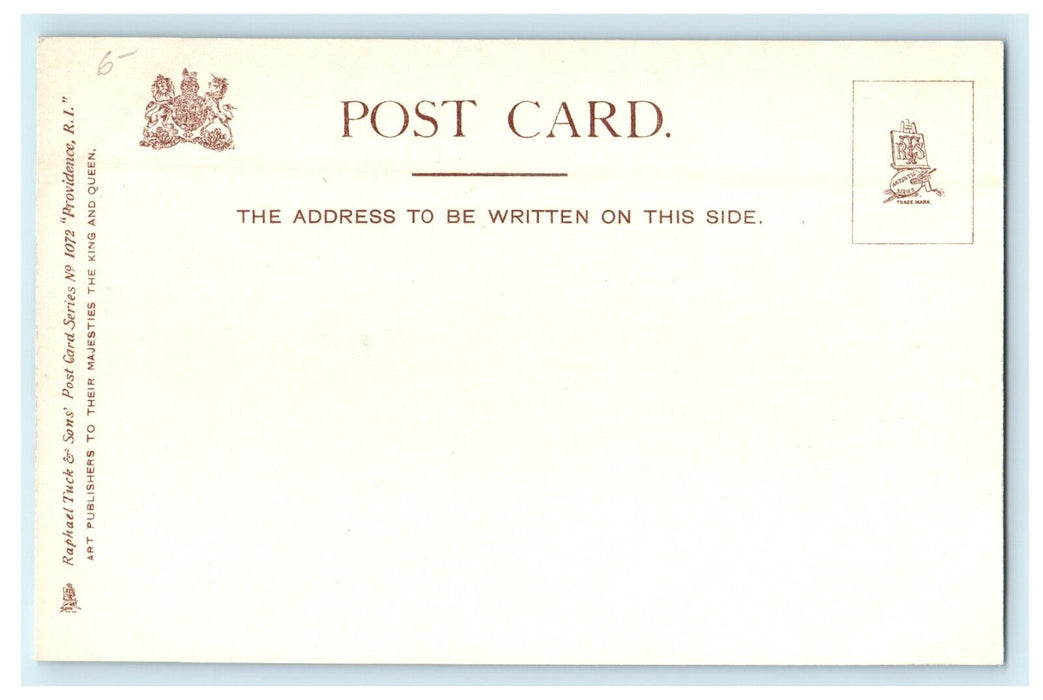 1911 Gates, Brown University, Providence Rhode Island RI Tuck Antique Postcard