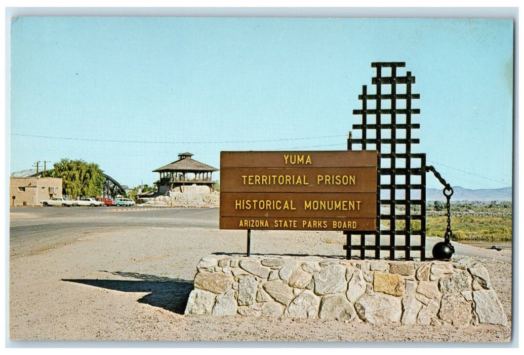 c1950s Yuma Territorial Prison Historical Monument Yuma Arizona AZ Postcard