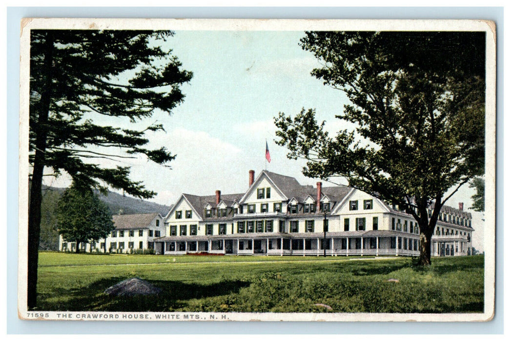 c1910s The Crawford House, White Mountains, New Hampshire NH Phostint Postcard