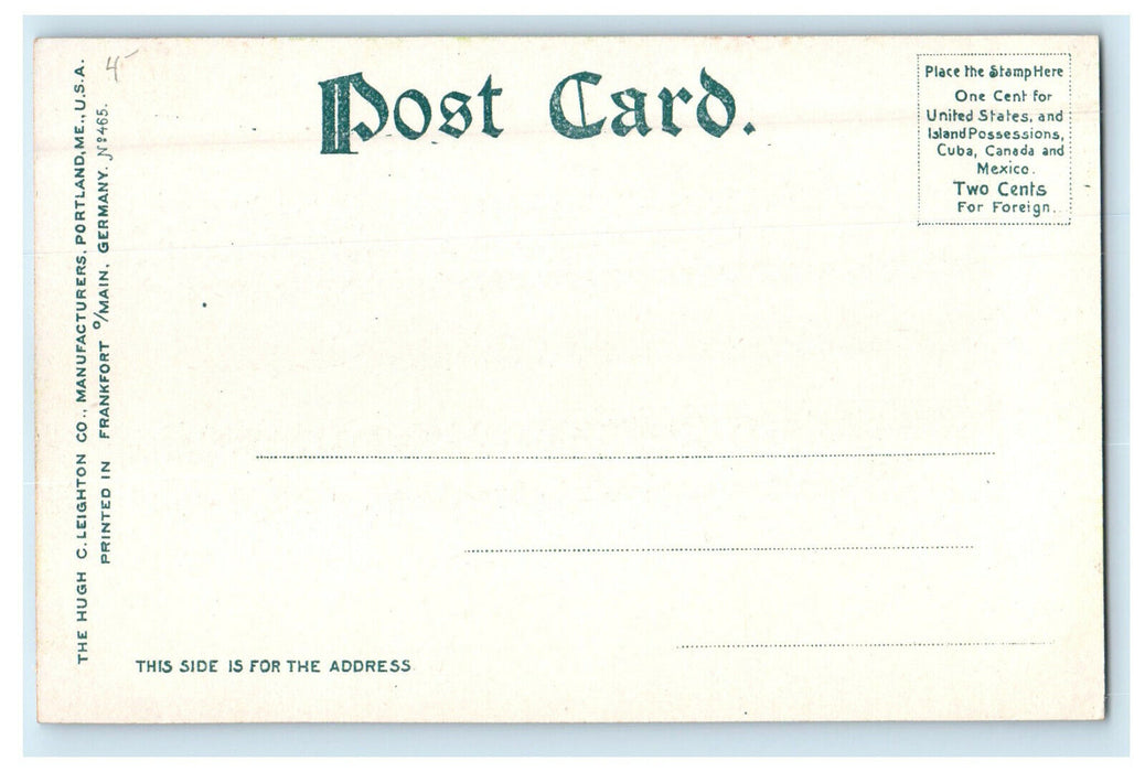 c1905s Gen Starks House, Manchester New Hampshire NH Unposted Antique Postcard