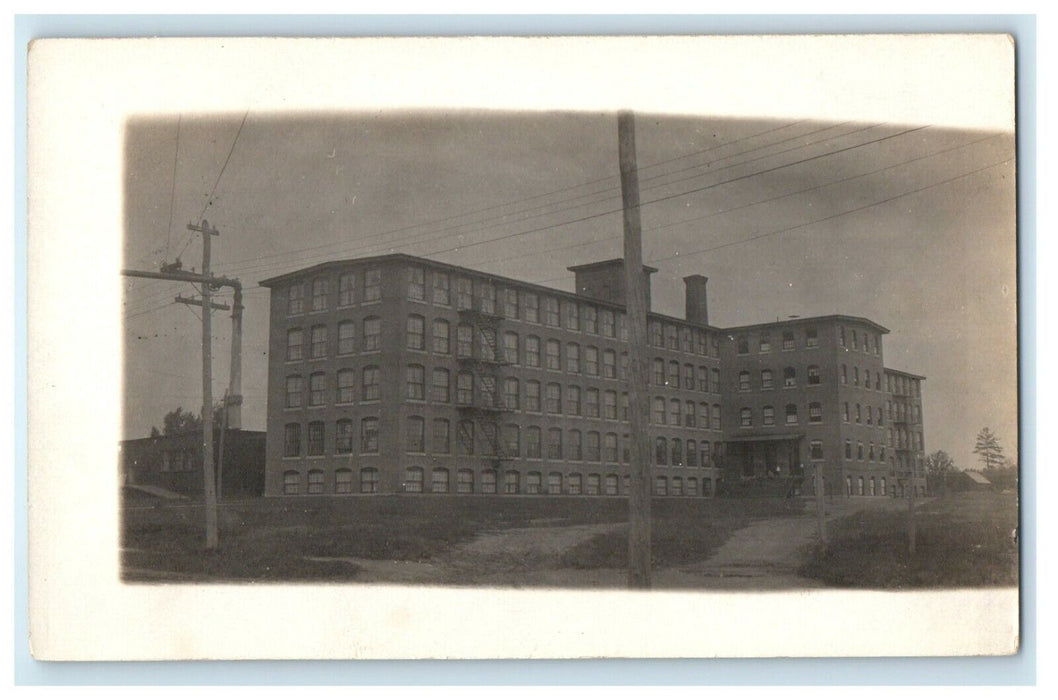 c1910 Exterior Factory Building in Watch Hill Rhode Island RI RPPC Postcard