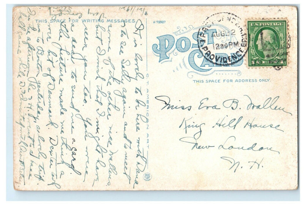 1921 Massachusetts Institute Technology Harvard Bridge Cambridge MA Postcard