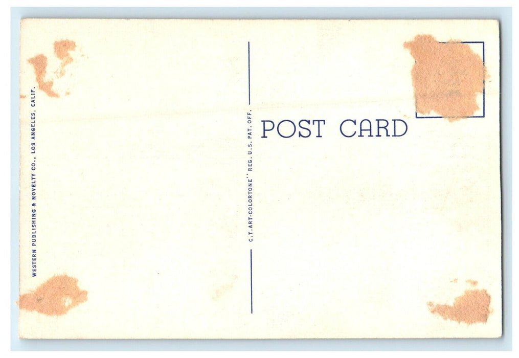 c1920's Traveling On Famous Ridge Route Bus, U.S California CA Highway Postcard