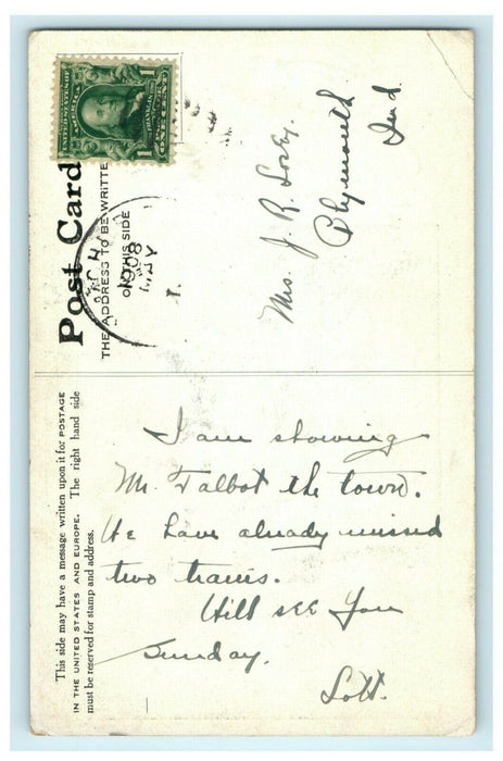 King Joy Lo Restaurant Chicago Illinois 1908 Plymouth Indiana Antique Postcard