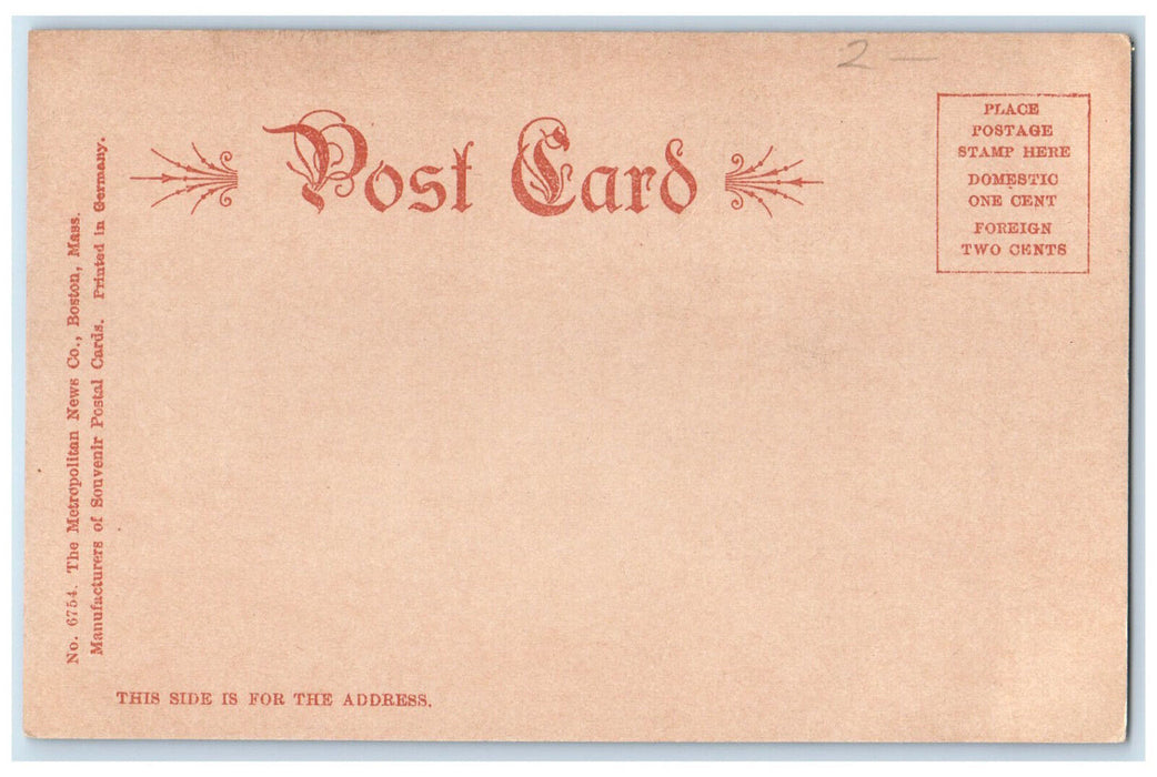 c1905 Park Street Subway Boston Massachusetts MA Antique Unposted Postcard