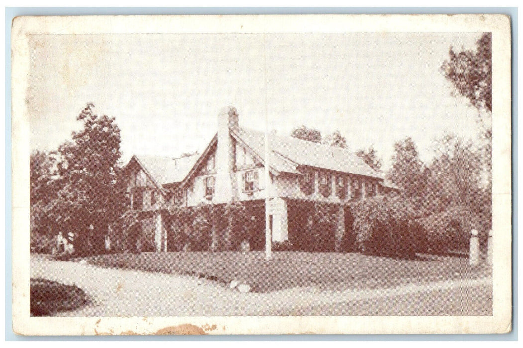 1946 View of Sterling Inn Sterling Massachusetts MA Vintage Posted Postcard