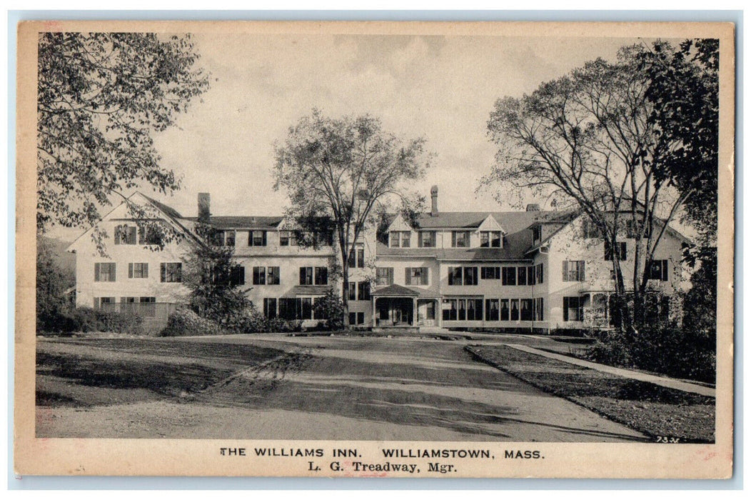c1940's The Williams Inn Williamstown Massachusetts MA Unposted Postcard