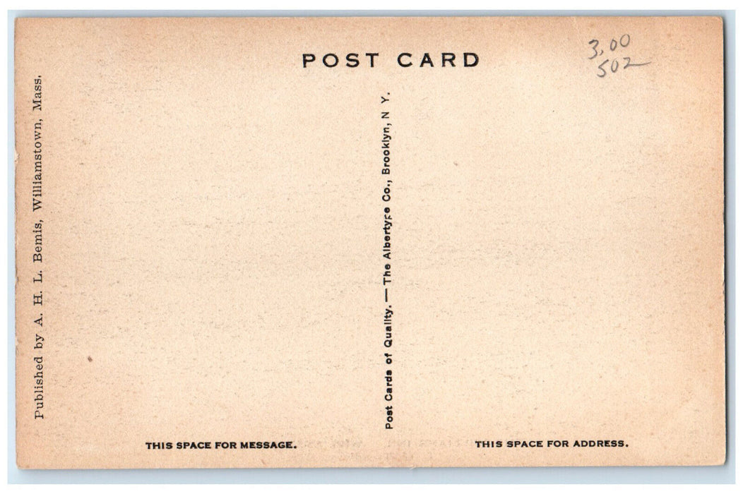 c1940's The Williams Inn Williamstown Massachusetts MA Unposted Postcard