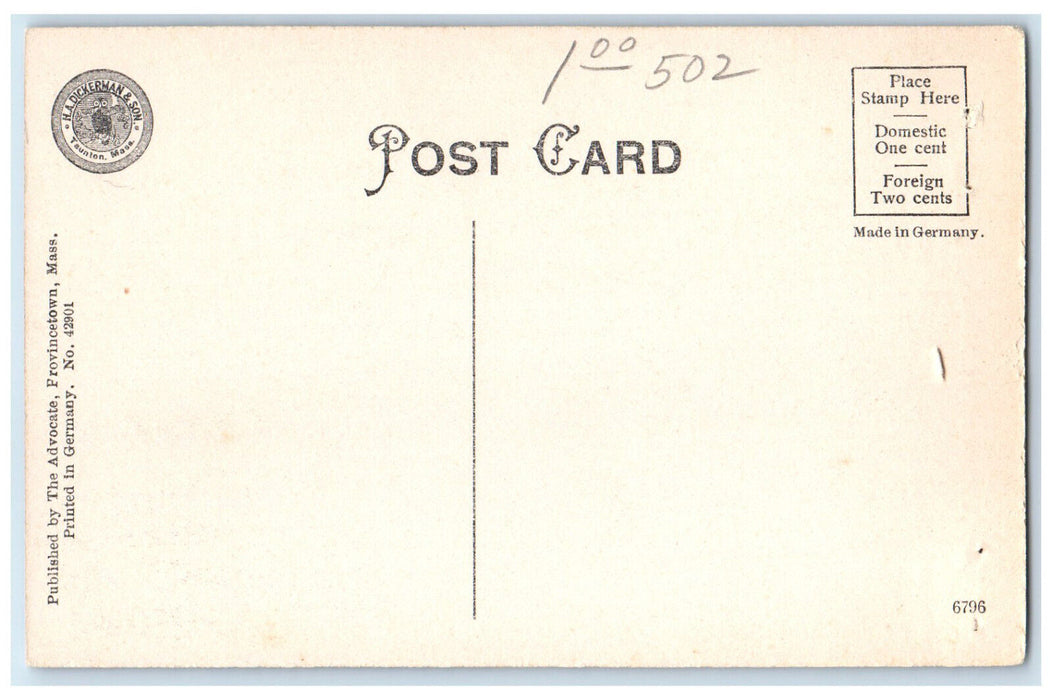 c1910 Town Hall Provincetown Massachusetts MA Antique Unposted Postcard