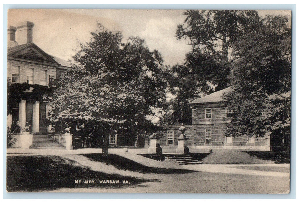 c1940's Scene at Mt. Airy Warsaw Virginia VA Vintage Unposted Postcard