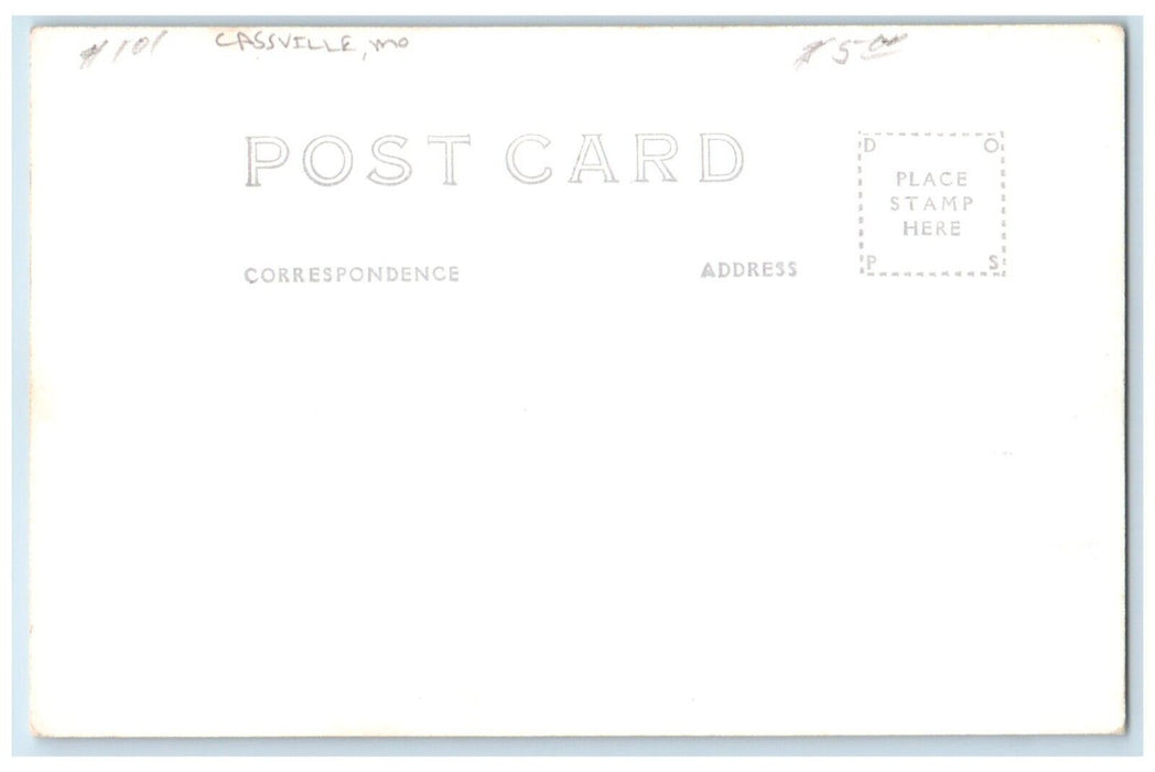 c1940's Deer Leap At Roaring River State Park Cassville MO RPPC Photo Postcard