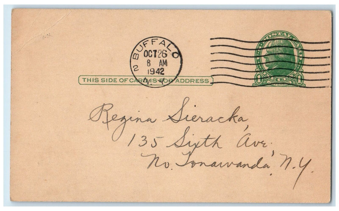 1942 Dance School Tap Toe Acrobatic Ballet Buffalo NY Advertising Postcard