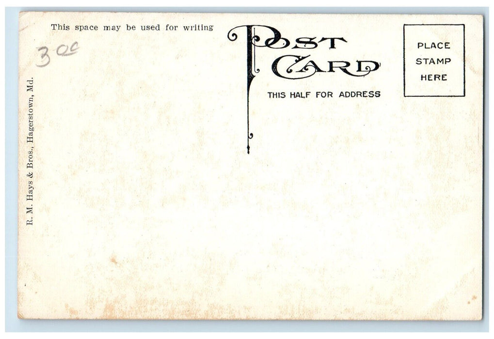 c1905 Entrance Keeper House Antietam National Cemetery Maryland Vintage Postcard