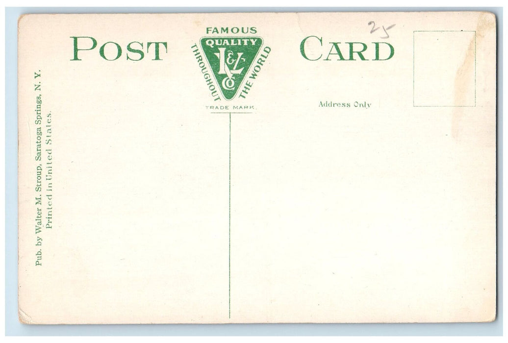 c1950's The Rustic Fountain Village Park Saratoga Springs New York NY Postcard
