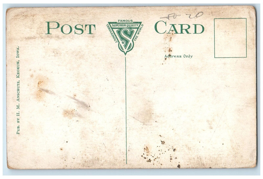 c1950's Hydro Electric Plant Mississippi Lock Dry Dock Keokuk Iowa IA Postcard