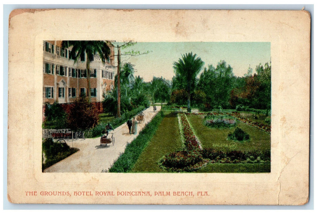 c1910 The Grounds Hotel Royal Poinciana Palm Beach Florida FL Postcard
