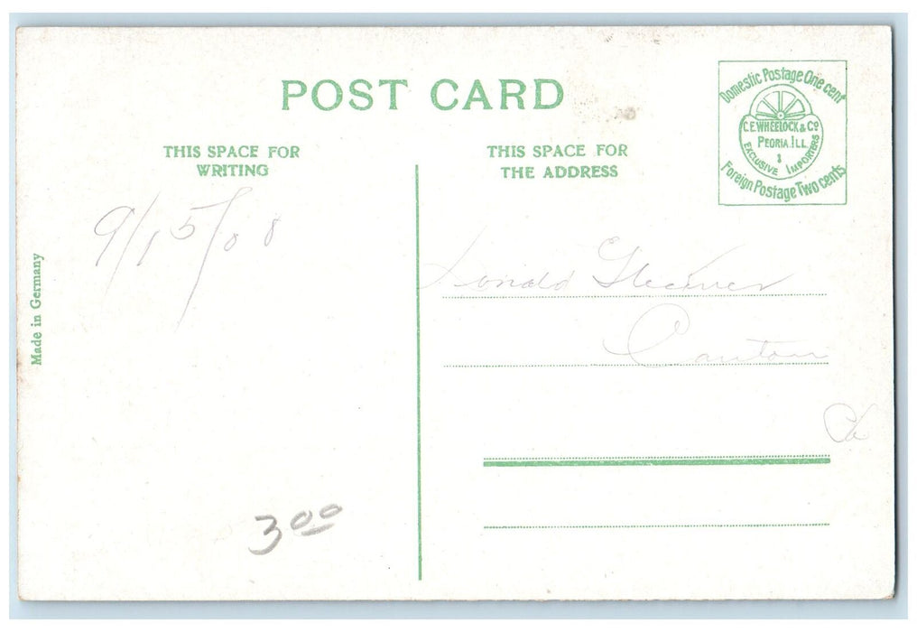 c1910's The Proctor Endowment Home Exterior Peoria Illinois IL Unposted Postcard
