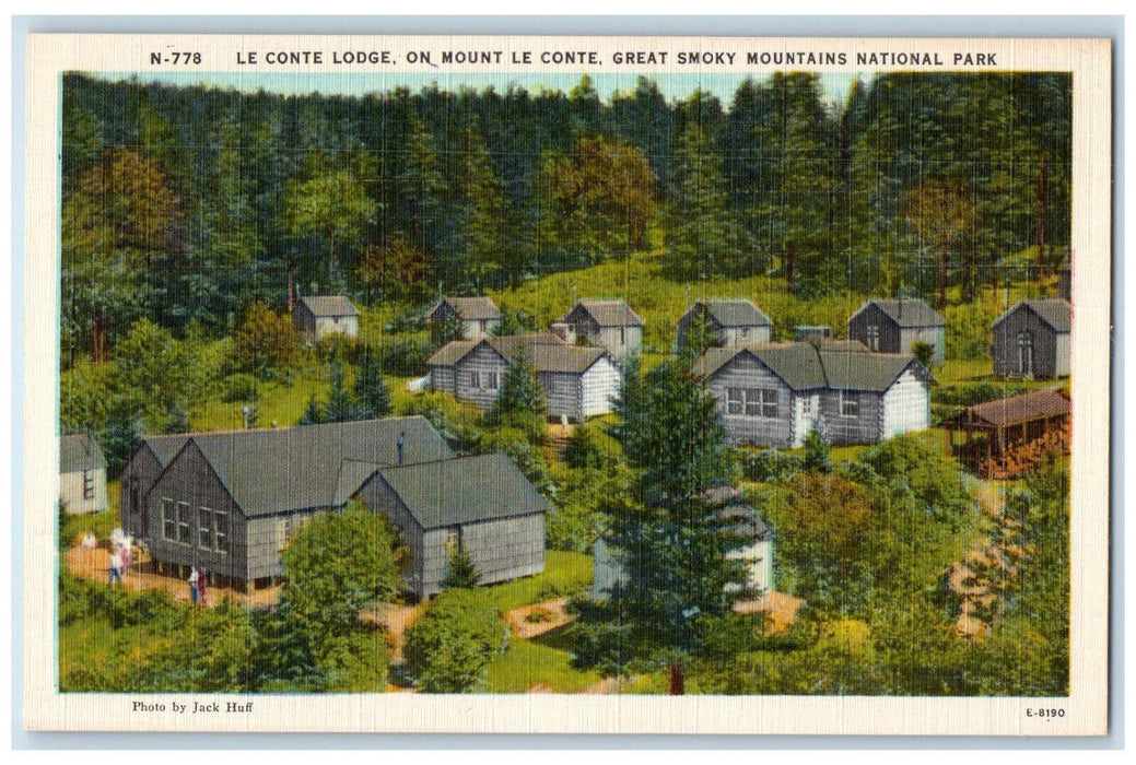 c1930's Lodge On Mount Le Conte Great Smoky Mountains National Park Postcard