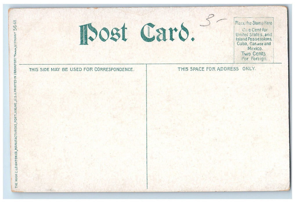 c1910 Dickinson Memorial Library Northfield Massachusetts MA Postcard