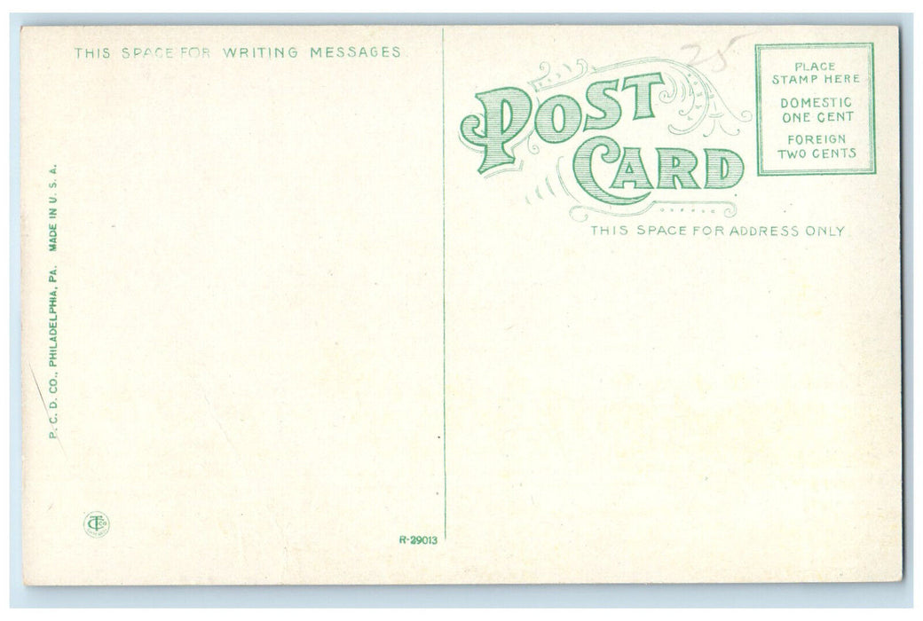 Sunken Garden Daniel Gugenheim House Fountain Long Branch New Jersey NJ Postcard