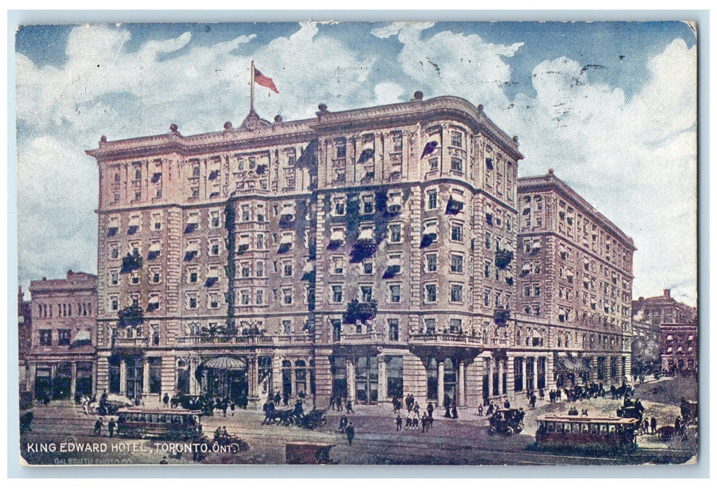 1908 King Edward Hotel Toronto Ontario Canada Antique Posted Postcard