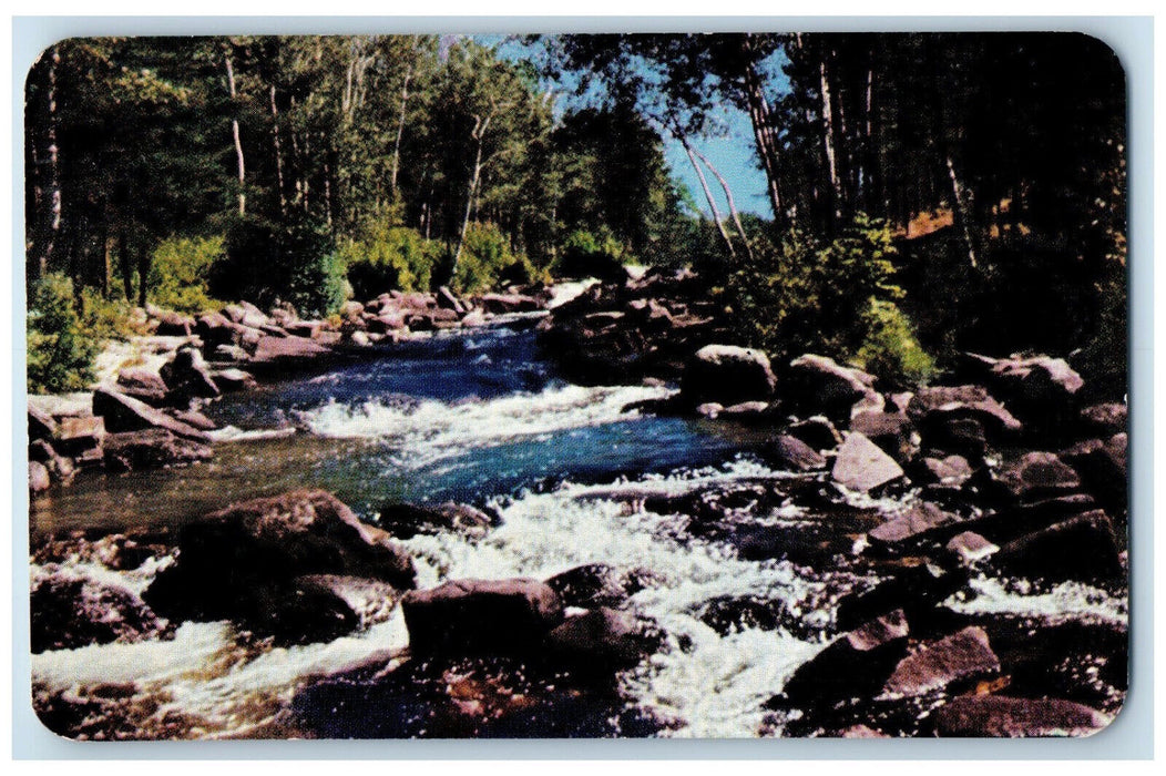 1953 The Sparkling Splashing Waters Haileybury Ontario Canada Postcard