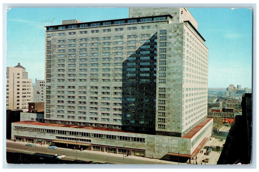 1962 Queen Elizabeth Hotel Montreal Quebec Canada Vintage Posted Postcard