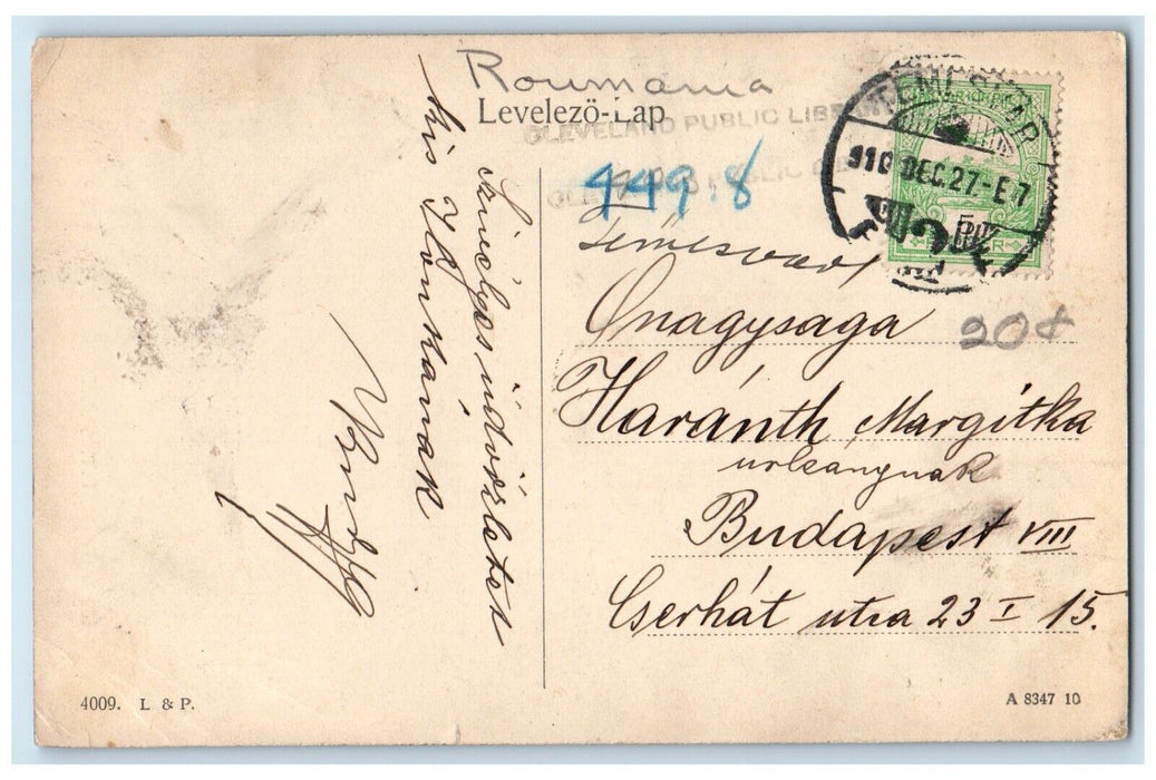 1910 Temesvar (Gyarvaros) Kozvagohid Budapest Hungary Antique Postcard