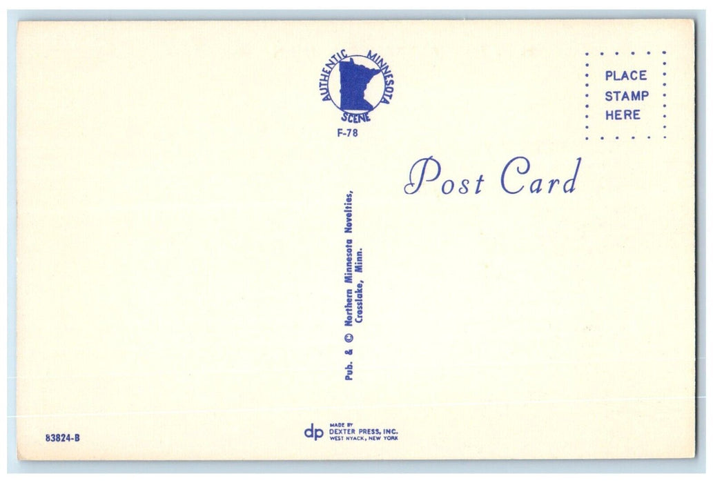 c1960 Hello From Beach Port Speedboat Dock Canoe Alexandria Minnesota Postcard