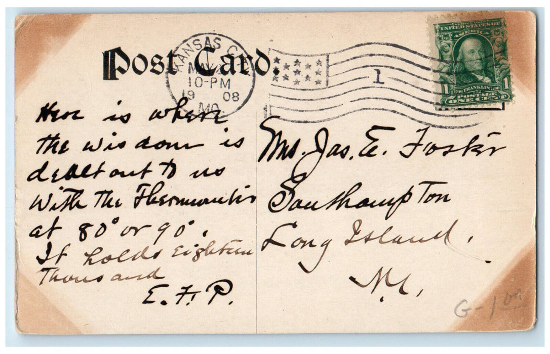 1908 120th General Assembly Held at Convention Hall Kansas City MO Postcard