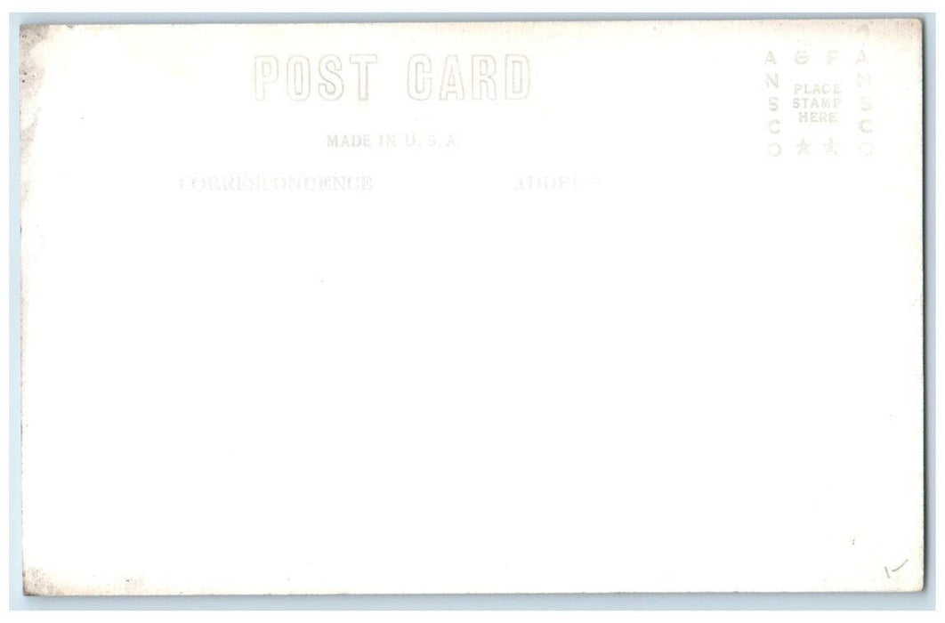 c1930's Beautiful Inspirational Cross On Hill Michigan MI RPPC Photo Postcard