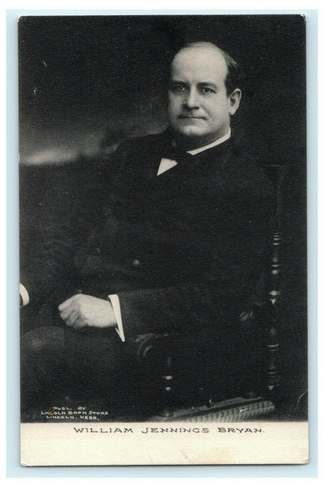 William Bryan Presidential Candidate 1911 Lincoln Nebraska Antique Postcard