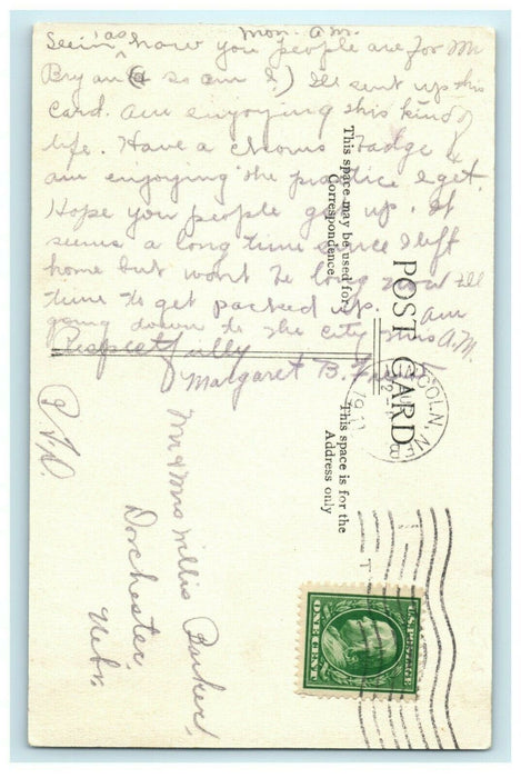 William Bryan Presidential Candidate 1911 Lincoln Nebraska Antique Postcard