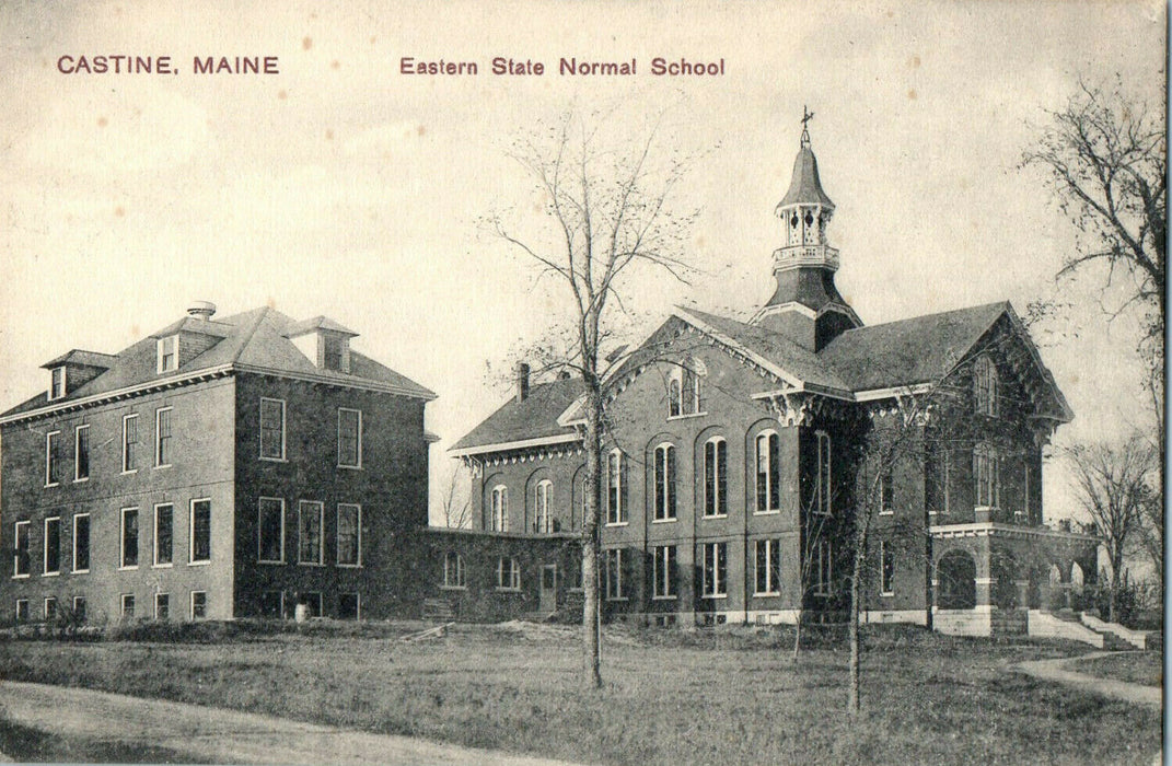 1913 Eastern State Normal School, Castine, Maine ME Antique Unposted Postcard