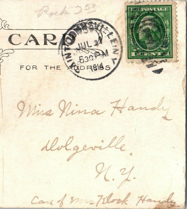 1914 View Near Neodak Showing Black Bear Mt. in Distance New York NY Postcard