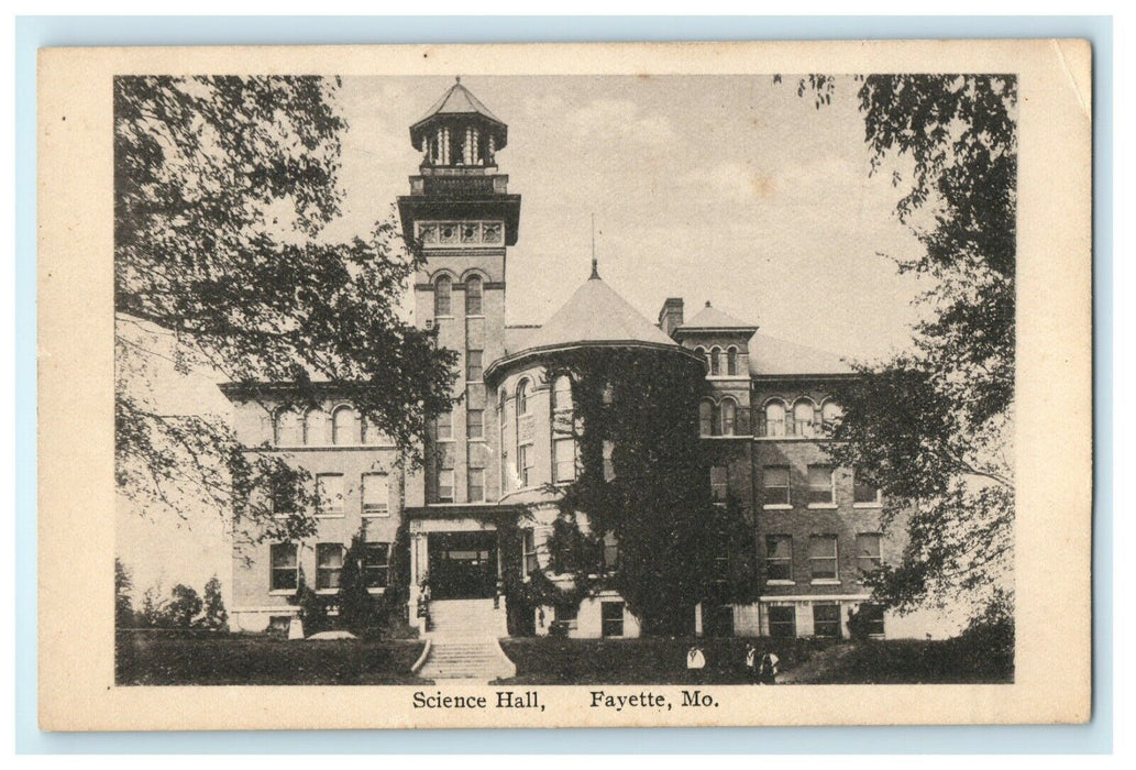 1911 Entrance to Science Hall, Fayette Missouri, MO Unposted Postcard