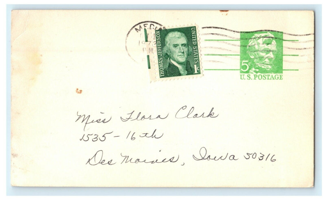 1972 National Shut-In Society Open Window Broomall PA Advertising Postcard