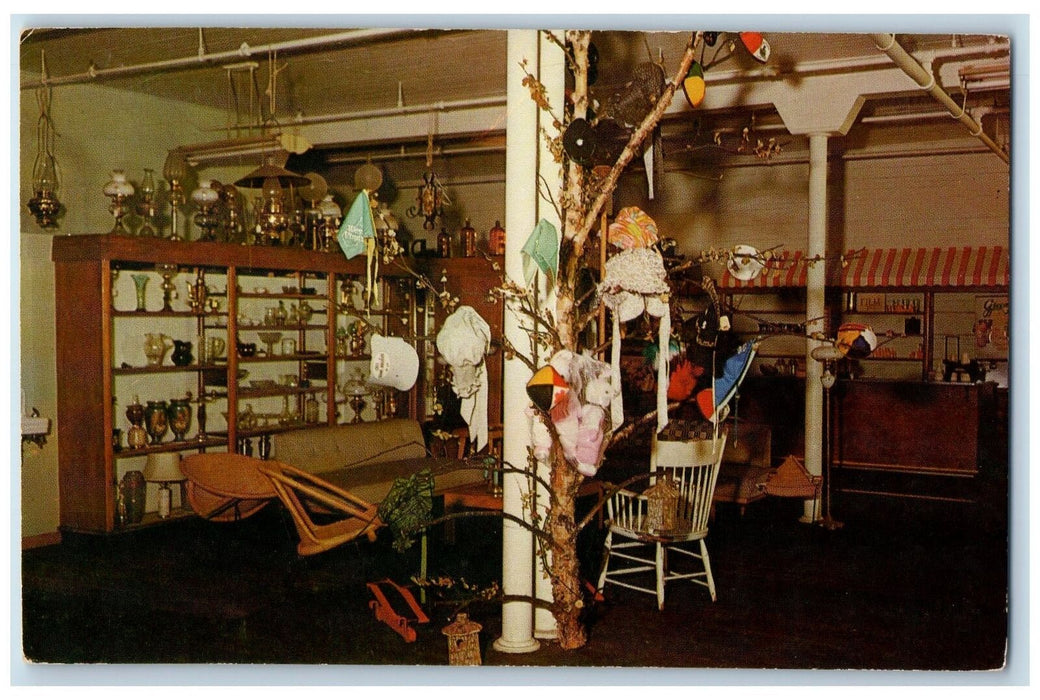 c1950 Interior Cass County Store Gift & Antique Shop West Virginia VA  Postcard