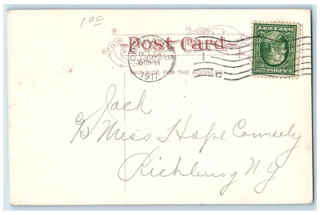 1911 Stocks Yards Train Locomotor Railway View Omaha Nebraska NE Posted Postcard