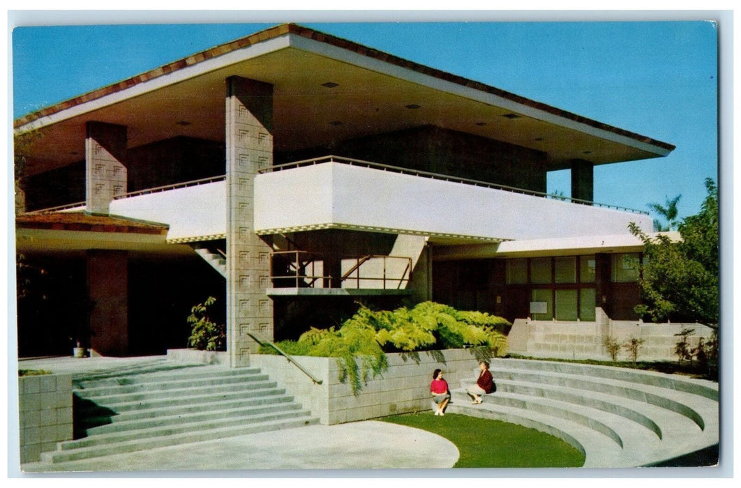 1950 Music Building Entrance University of California Santa Barbara CA Postcard