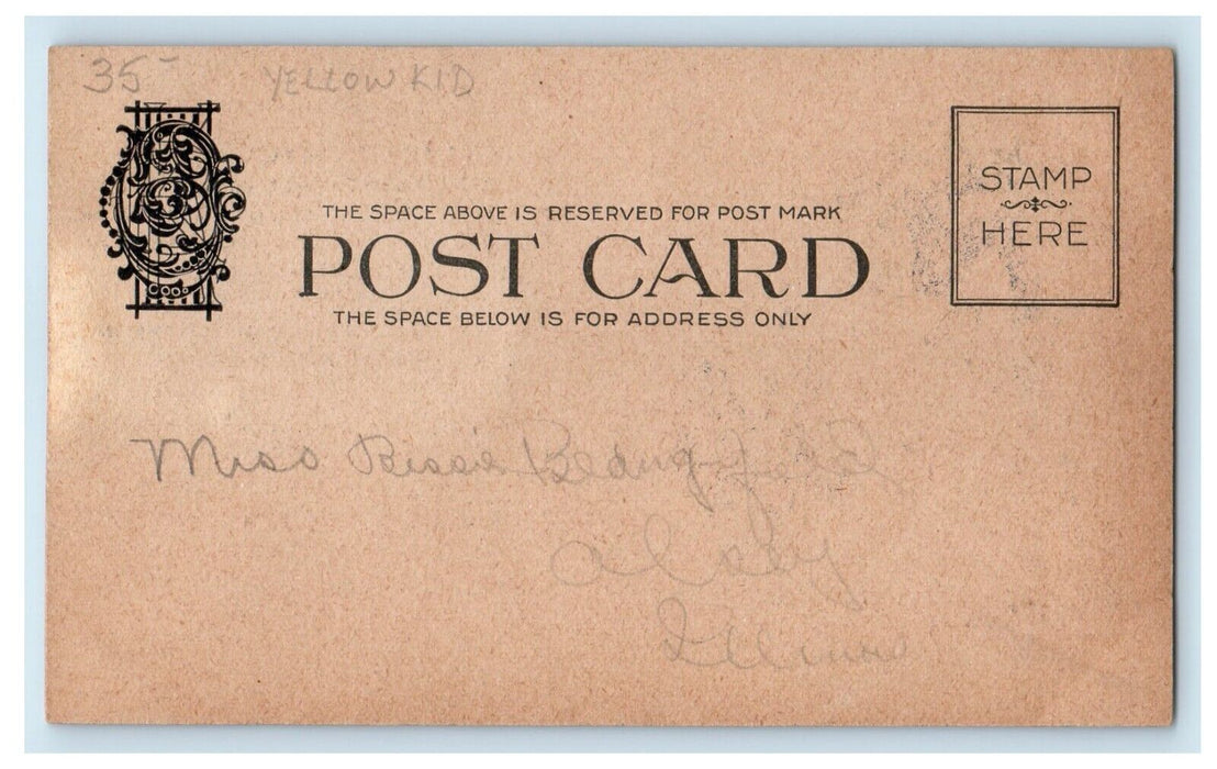 c1900 Independent Wall Paper Co. Cartoon Funny Chicago IL Advertising Postcard