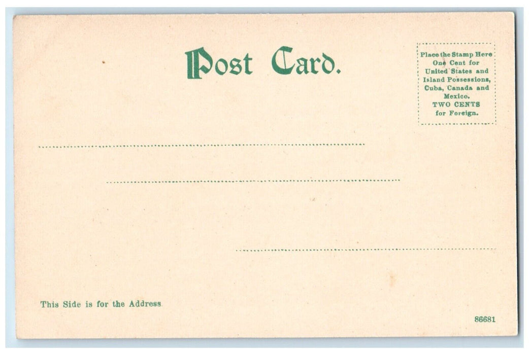 Choate Bridge First Stone Arch Bridge Ipswich Massachusetts MA Vintage Postcard