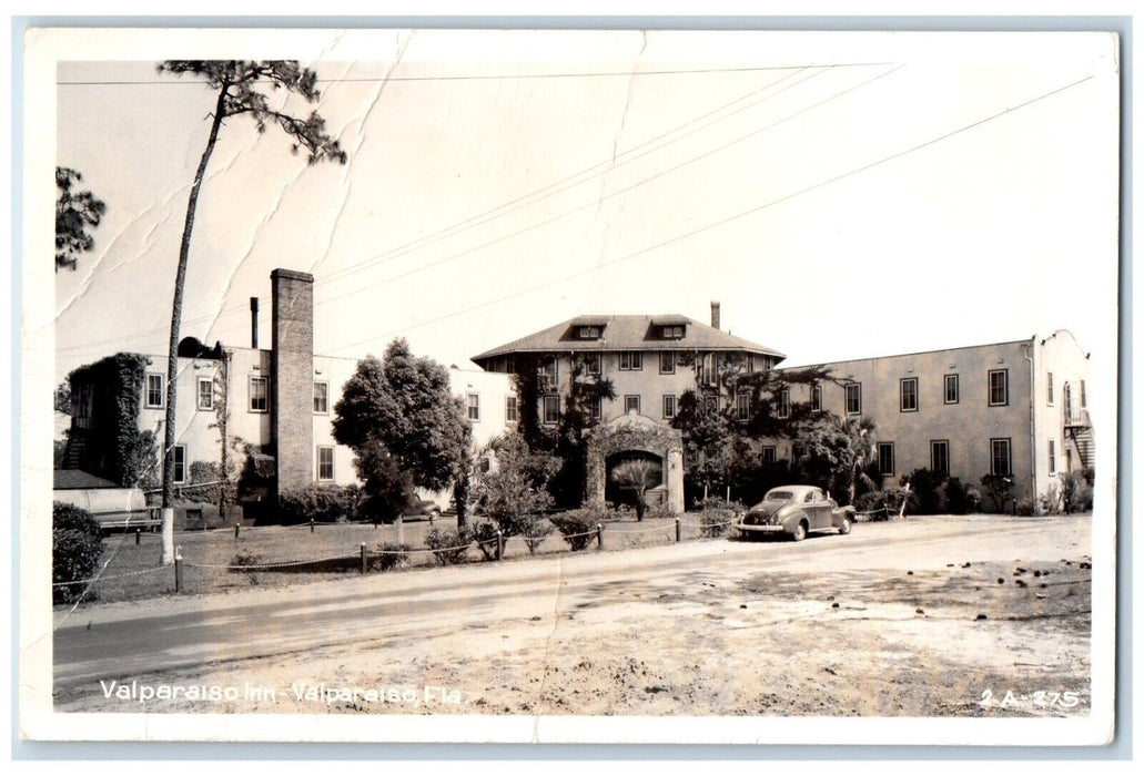 c1950's Valparaiso Inn Hotel Florida FL RPPC Photo Unposted Postcard