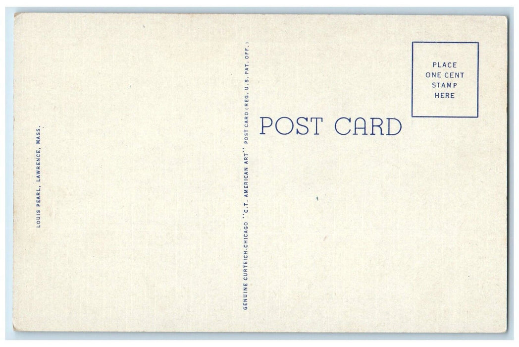 Post Office The Queen City Merrimac Valley Lawrence Massachusetts MA Postcard